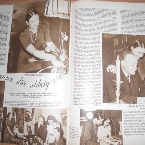 Svensk Damtidning nr18 1941 kungligt Danmark, Florida, Gertrud Pålson-Wettergren