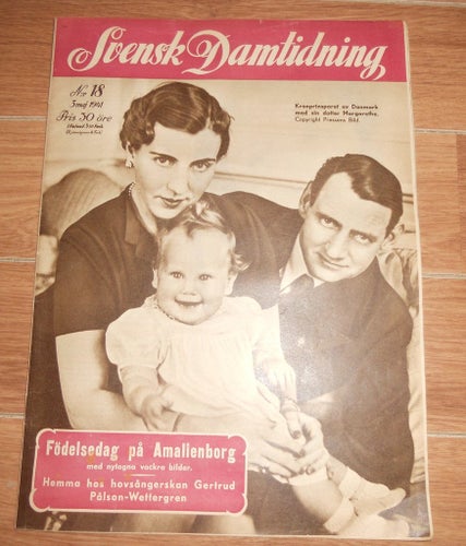 Svensk Damtidning nr18 1941 kungligt Danmark, Florida, Gertrud Pålson-Wettergren