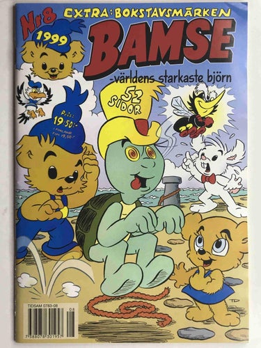 Bamse - 1999:8 FN-VF med bokstavsmärken