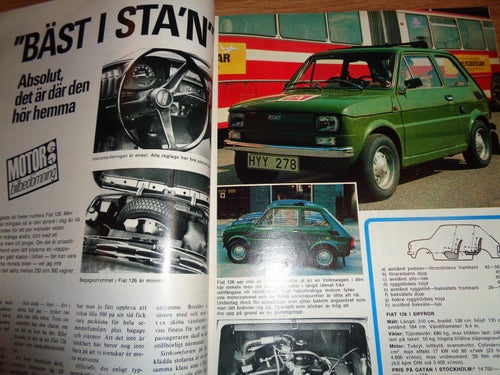 Motor nr12 1975 Fiat 126, Sunbeam 1600, Scanraff vid Brofjorden -Lysekil ,