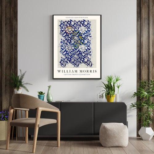 William Morris Floral Wall Poster – Elegant Design