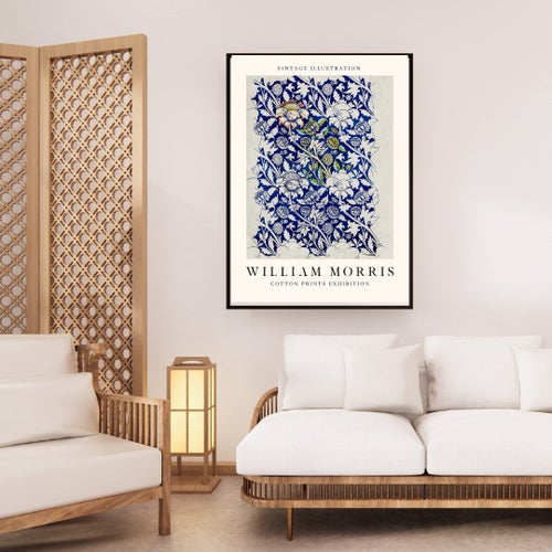 William Morris Floral Wall Poster – Elegant Design
