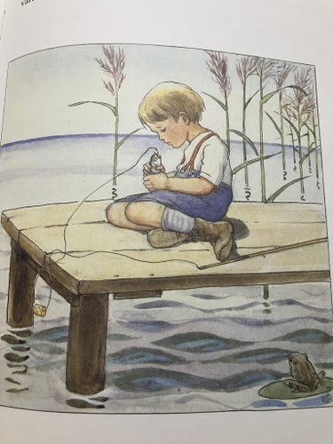Sagan om den nyfikna abborren av Elsa Beskow