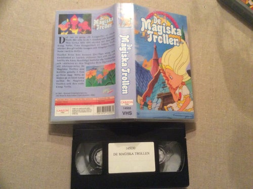 DE MAGISKA TROLLEN VHS Svensk tal CARLTON VIDEO