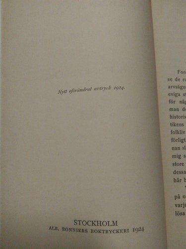 Romerska Sägner, Uppsatser, Barndomsminnen, Tal mm av Viktor Rydberg