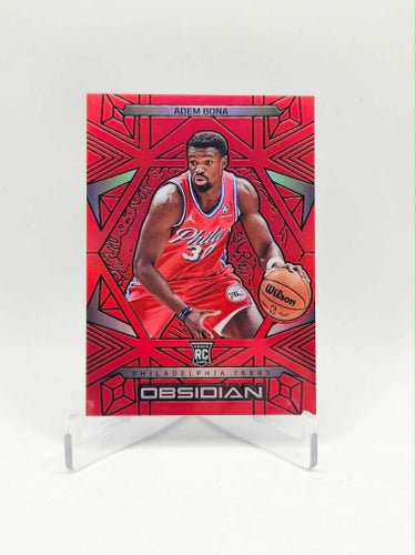 Panini Obsidian Basketball Adem Bona Red Flood Rookie