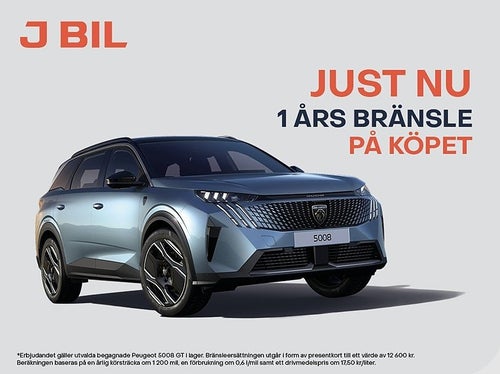 Peugeot 5008 GT Hybrid 145hk Aut KAMPANJ BRÄNSLE INGÅR