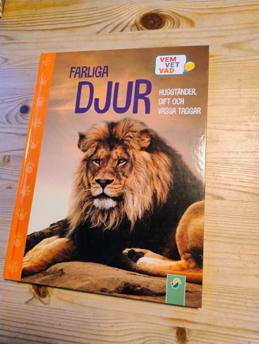 Ny farliga Djur - Vem Vet Vad. Faktabok barn