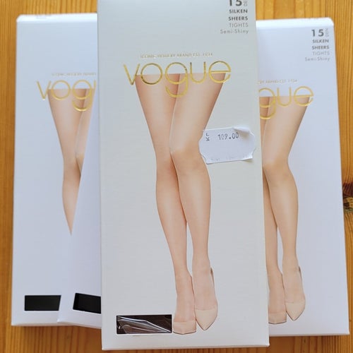 Vogue Silken Sheers Semi-Shiny Strumpbyxor 15 DEN,4-p, strl. 36-40