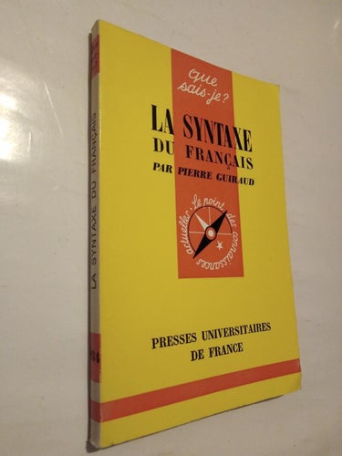 La syntaxe du français - Pierre Guiraud. bok pocket franska. Very Fine plus