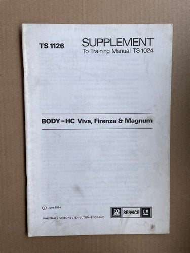 VAUXHALL Supplement (innehåller se bild)