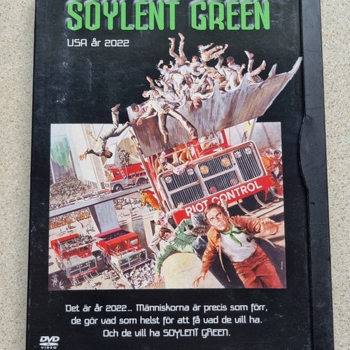 Soylent Green - USA År 2022 - Charlton Heston - RARE CLASSIC!