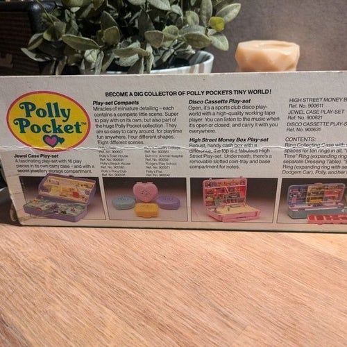 Polly Pocket Ring Collecting Case - Vintage Leksak 1989