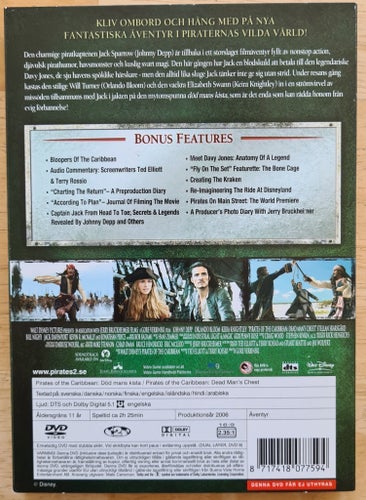Pirates of the Caribbean: Döda mans kista (2-Disc Special Edition)