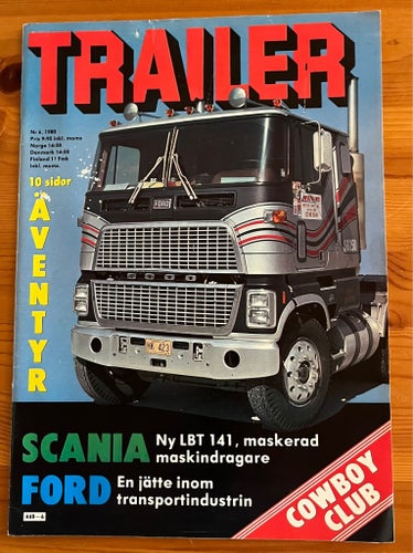 Tidningen Trailer Nr 6 1980