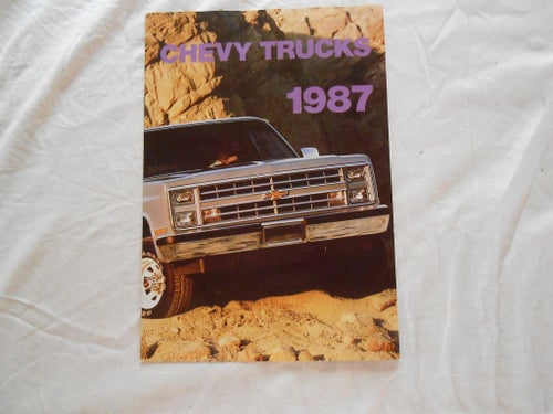1987 Chevy Trucks Svensk Broschyr