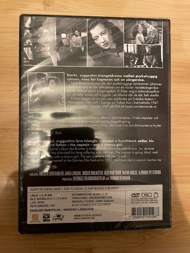 Skepp till Indialand (1947) Ingmar Bergman *INPLASTAD*