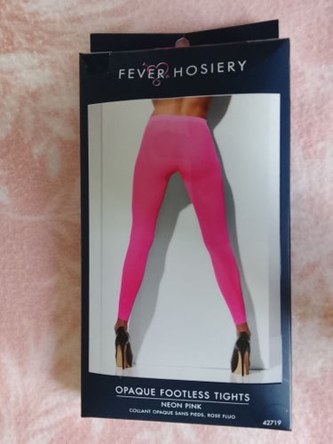 Fever Hosiery neonrosa leggings, storlek ONE SIZE FITS MOST