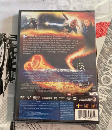 FANTASTIC 4 FOUR (2005). INPLASTAD SVENSK SPECIALUTGÅVA 2 DVD!