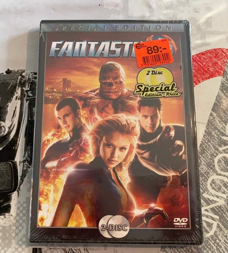 FANTASTIC 4 FOUR (2005). INPLASTAD SVENSK SPECIALUTGÅVA 2 DVD!