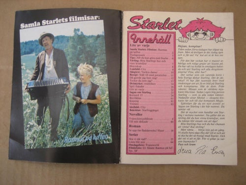Starlet Nr:15-1982(Idolbild på Rasmus på Luffen, City)