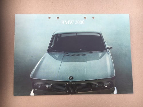 Försäljningsbroschyr BMW 2000