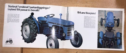 Försäljningsbroschyr Leyland Nuffield 154