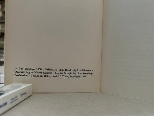 Skit i traditionerna av Leif Panduro, bok, Very good plus