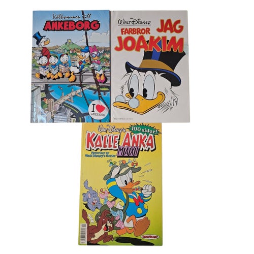 Kalle Anka & Disney böcker 6 st samling