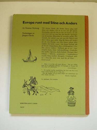 Europa Runt med Stina och Anders, bokförlaget Liber, 1965