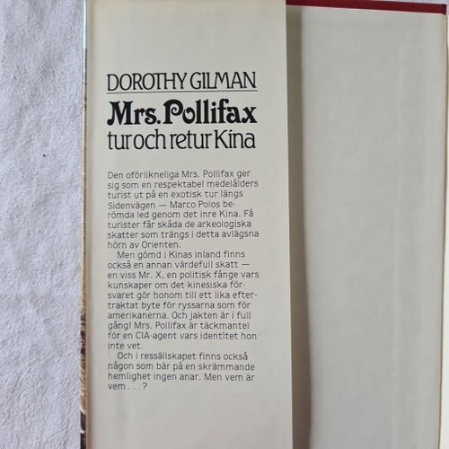 Mrs. Pollifax tur och retur Kina - Dorothy Gilman, 1984