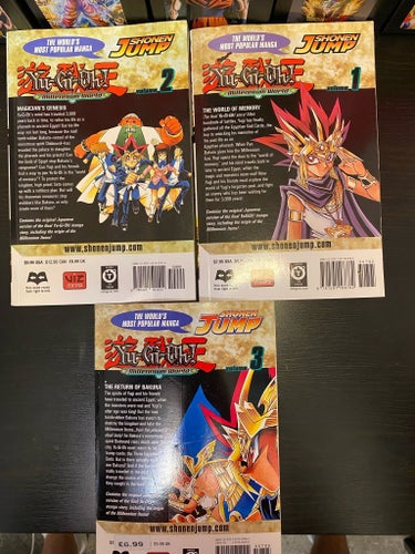 Yu-Gi-Oh Millennium World Manga Vol 1-3 English Viz Set