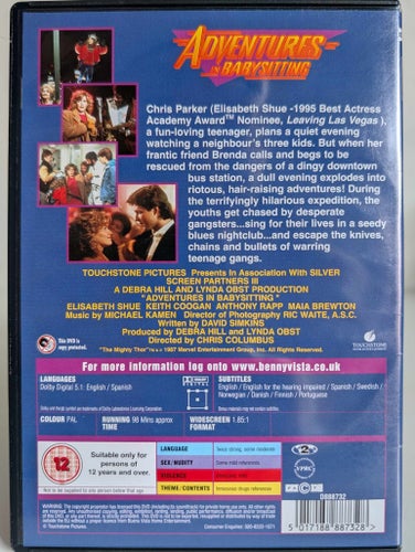 Adventures in Babysitting (1987) - DVD | Svensk Text