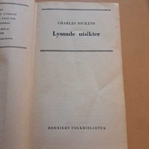 Lysande utsikter av Charles Dickens, tryckt 1950
