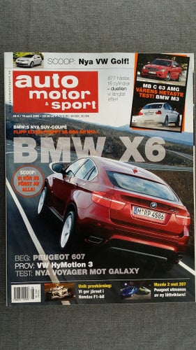 Auto motor & sport nr 8 2008: Chrysler Voyager 2,8 CRDi vs Ford Galaxy 2,0 TDC