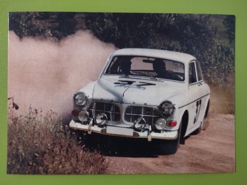 VOLVO AMAZON RALLYE POSTCARD