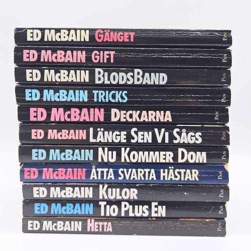 Ed McBain - bokpaket med 11 böcker