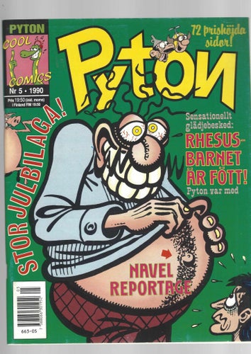 Pyton 5 1990 med julbilaga skick vf