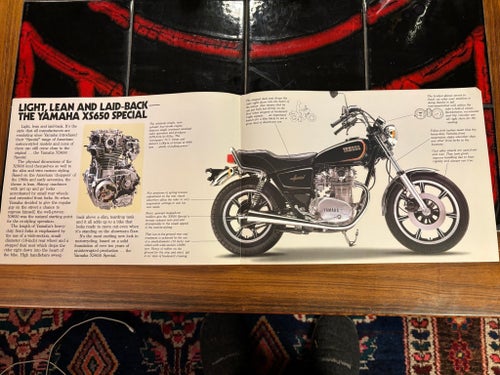 Yamaha XS650SE - 1981 CS650 SE brochyr