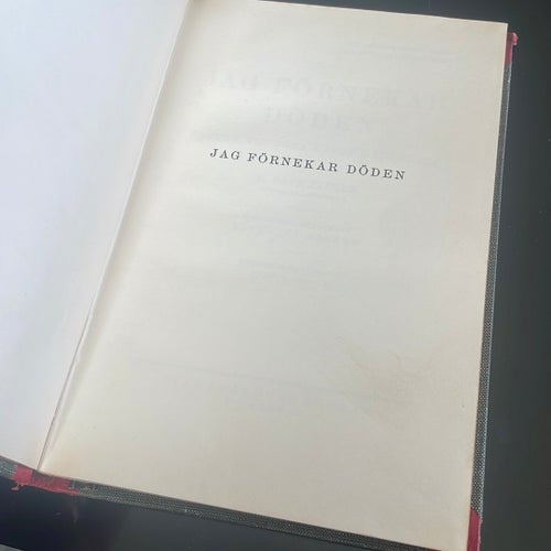 Jag Förnekar Döden av D. Paul Jaeger, 1928