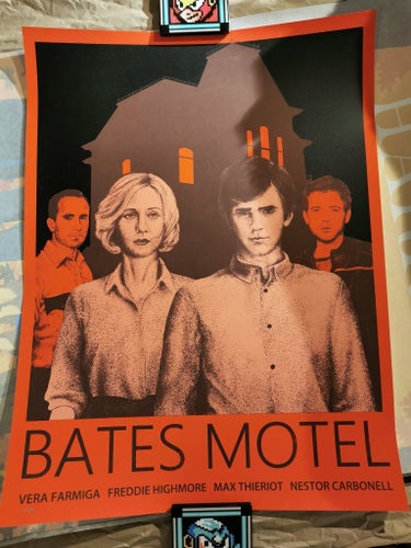 Bates Motel screenprint av Xul1349 - Limited Mad Duck Posters