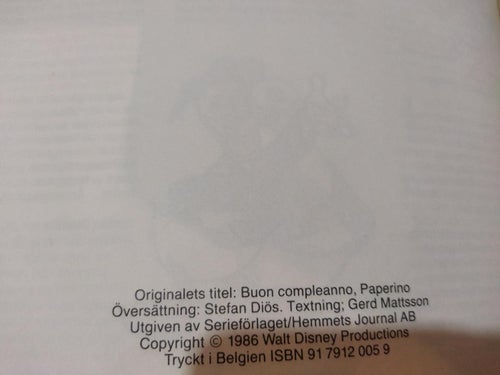 Walt Disney's Kalle Anka Mitt liv i ett äggskal. Very Fine