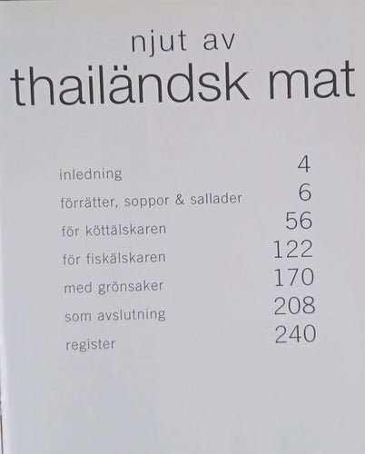 NJUT AV THAILÄNDSK MAT