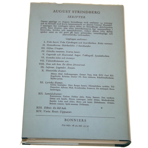 Skrifter av August Strindberg I