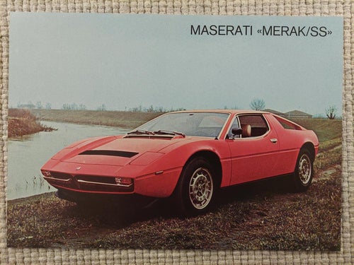 Maserati Merak SS in english/italiano/français ..