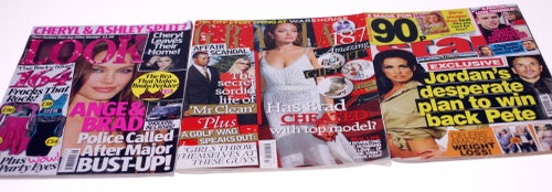 Look/Grazia/Star magazines 2009-Angelina Jolie-3 magazines-Combined weight 946g