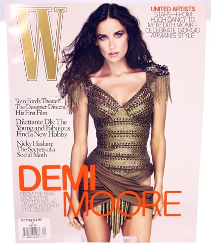 W Magazine "The Moore The Merrier" issue December 2009-Demi Moore cover-NEW-394g