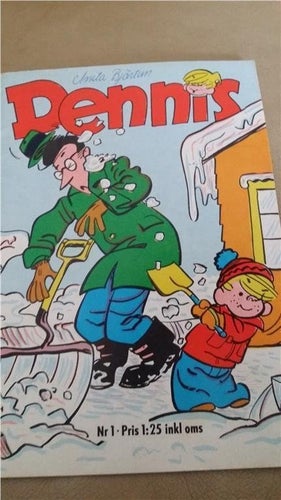 Serietidning DENNIS nr 1 Januari 1969 Höjd 21 cm Bredd 14,5 cm