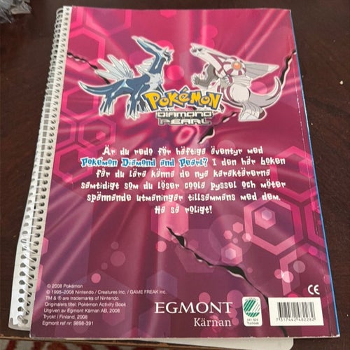 Pokémon Diamond Pearl Pysselbok