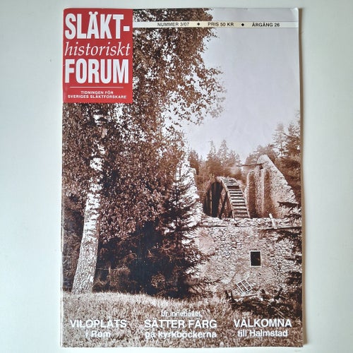 Släkt-historiskt Forum 3/07